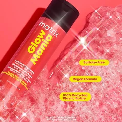 Matrix Glow Mania Shampoo – For Color-Treated Hair, 10.1 Fl Oz | Boosts Vibrancy & Shine thumbnail 9