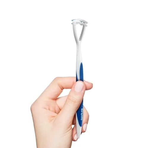 GUM Dual Action Tongue Cleaner Brush/Scraper 3 Count | Fights Bad Breath & Removes Plaque thumbnail 4