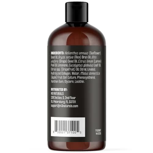 M3 Naturals Anti-Cellulite Massage Oil & Firm Dry Body Brush Kit 237ml (8 fl oz) | FDA Approved & Cruelty-Free thumbnail 4