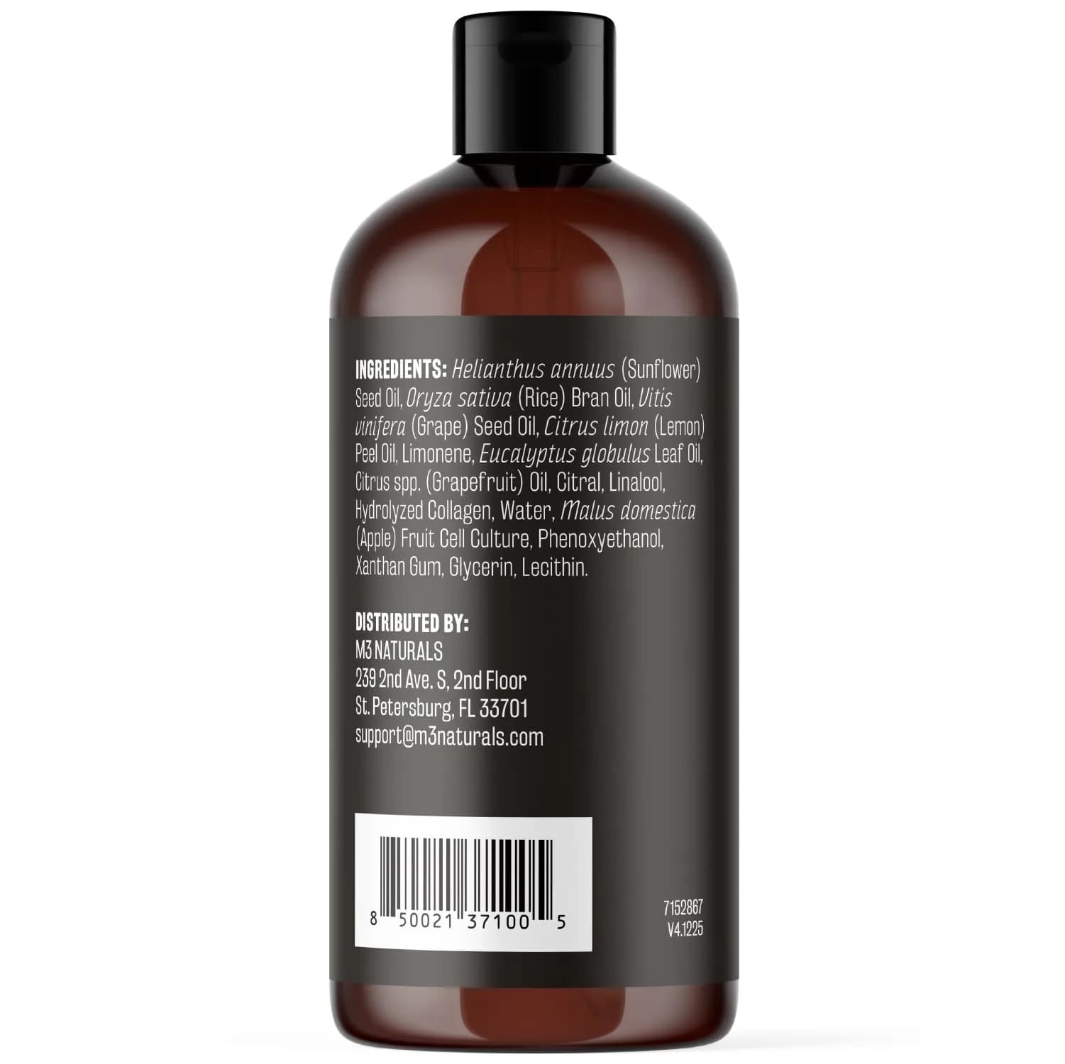 M3 Naturals Anti-Cellulite Massage Oil & Firm Dry Body Brush Kit 237ml (8 fl oz) | FDA Approved & Cruelty-Free - view 4