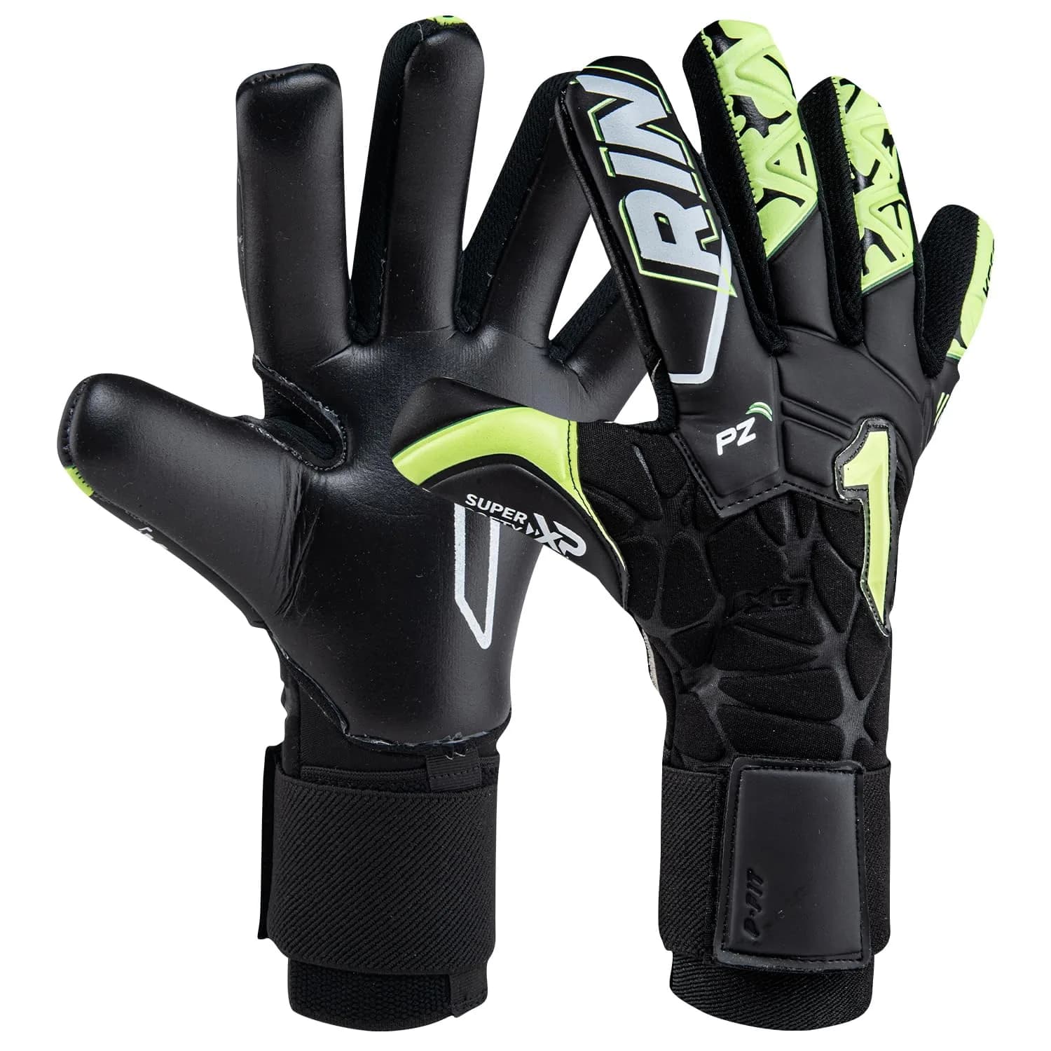 Rinat Xtreme-Dominius Prime Goalkeeper Glove (Black/Yellow, 10) | High-Performance Goalkeeping Gear