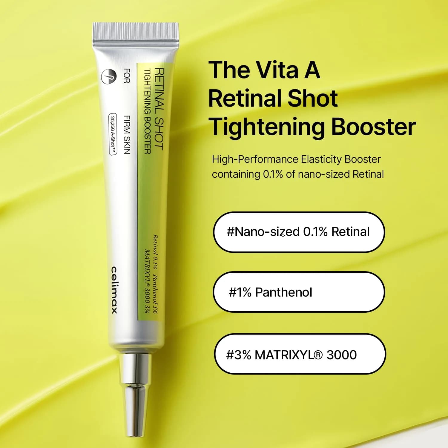 celimax The Vita A Retinal Shot Tightening Booster 15ml (0.51 fl.oz) | Targets Wrinkles & Enlarged Pores - view 3