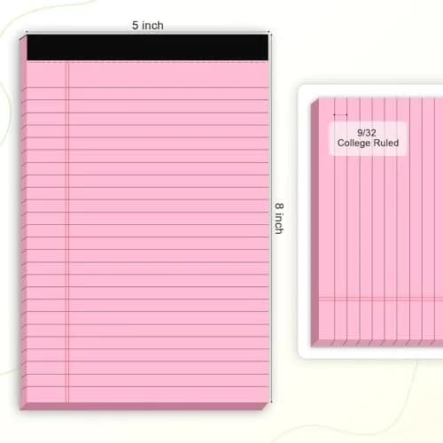 AILZFEI 12pcs Small Legal Pads 5x8 Inch Multicolor | 360 Sheets Total thumbnail 2