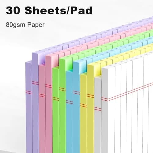 AILZFEI 12pcs Small Legal Pads 5x8 Inch Multicolor | 360 Sheets Total thumbnail 3