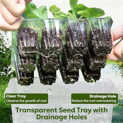 MIXC Seed Starter Kit with Grow Light & Humidity Dome | Indoor Plant Germination Set thumbnail 4