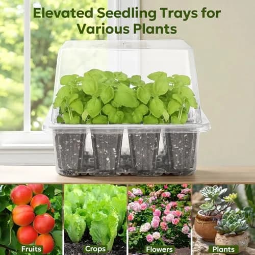 MIXC Seed Starter Kit with Grow Light & Humidity Dome | Indoor Plant Germination Set thumbnail 9