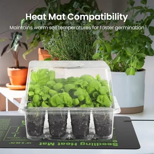 MIXC Seed Starter Kit with Grow Light & Humidity Dome | Indoor Plant Germination Set thumbnail 10
