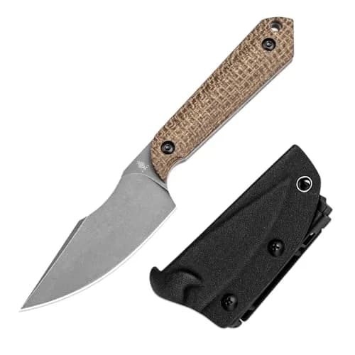 Kizer Mini Harpoon Fixed Blade Knife with Sheath, 3V Blade for Hunting & EDC | Compact & Durable thumbnail 1