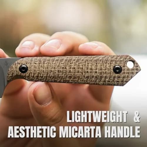 Kizer Mini Harpoon Fixed Blade Knife with Sheath, 3V Blade for Hunting & EDC | Compact & Durable thumbnail 3