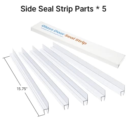 AmazerBath Shower Door Side Seal Strip 78.75 inches (199.9 cm) | Prevents Water Leaks thumbnail 2