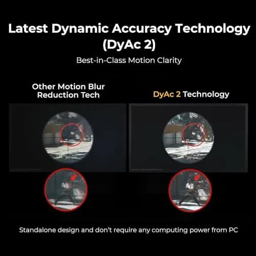 BenQ Zowie XL2586X+ 24.1 DyAc 2 600Hz Fast TN Gaming Monitor for Esports | Industry-Leading Motion Clarity thumbnail 7