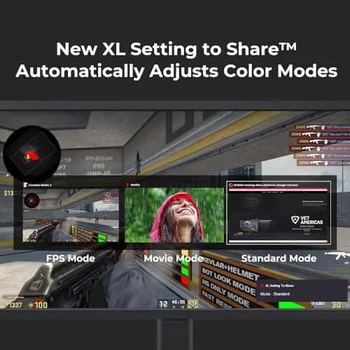 BenQ Zowie XL2586X+ 24.1 DyAc 2 600Hz Fast TN Gaming Monitor for Esports | Industry-Leading Motion Clarity thumbnail 9