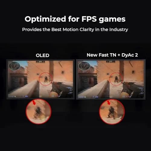 BenQ Zowie XL2586X+ 24.1 DyAc 2 600Hz Fast TN Gaming Monitor for Esports | Industry-Leading Motion Clarity thumbnail 3
