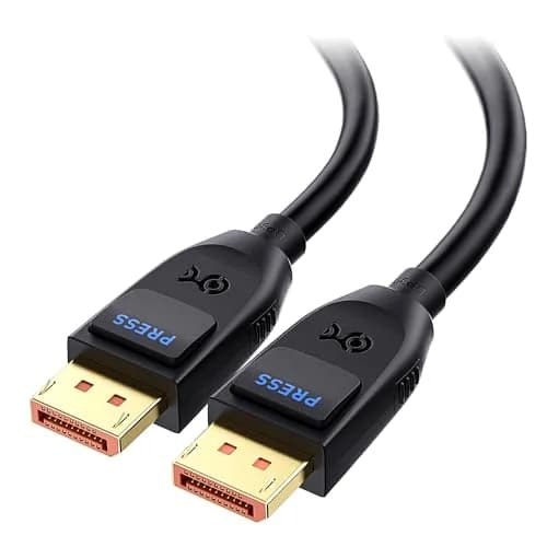 Cable Matters VESA Certified 80Gbps DisplayPort 2.1 Cable 2m (6.6ft) | Supports 16K 60Hz, 8K 240Hz thumbnail 1