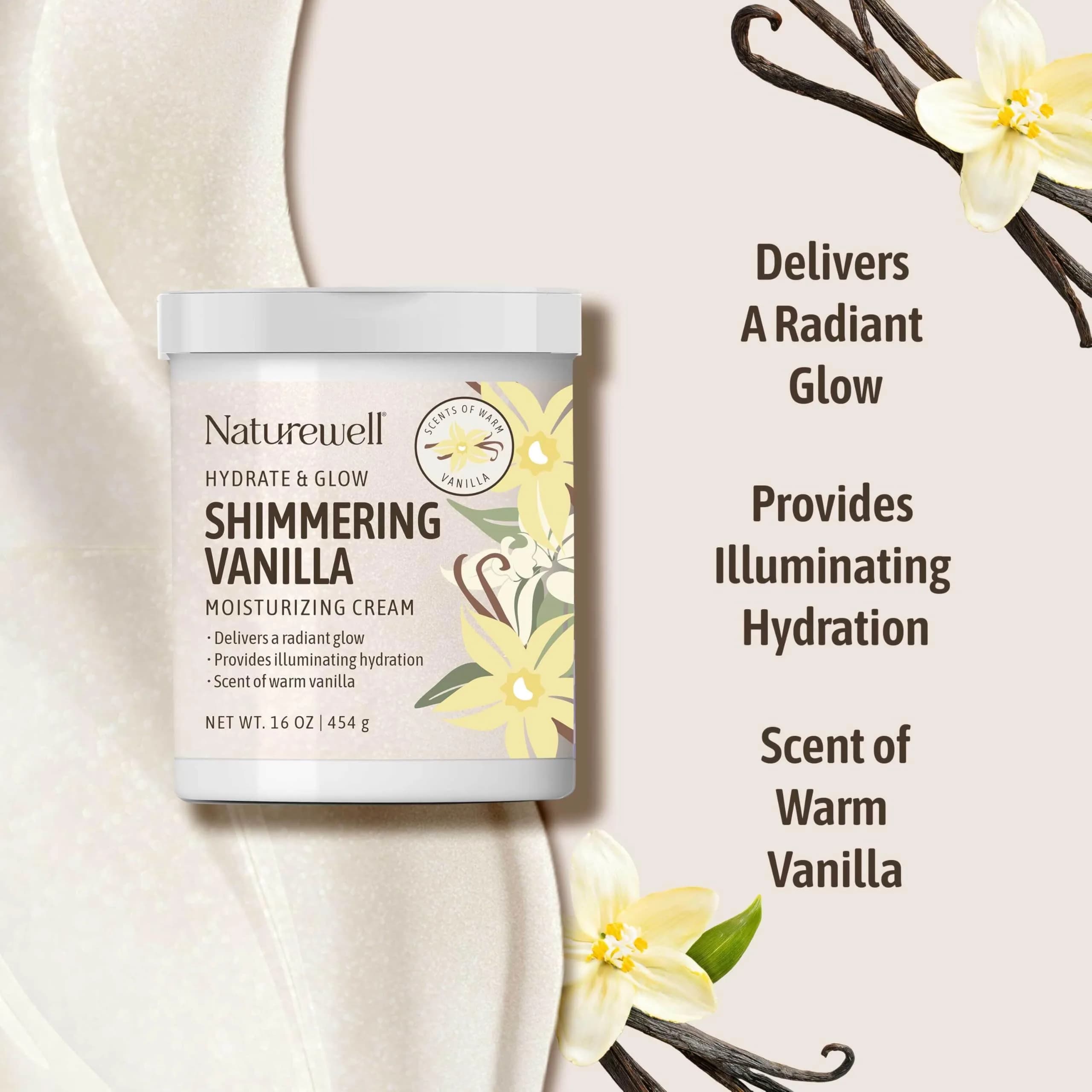 NATURE WELL Warm Vanilla Body Cream 473ml (16 Oz) | Hydrating & Softening for Dry & Sensitive Skin - view 5