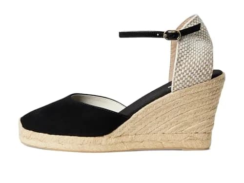 Soludos Marseille Wedge Espadrille 3.5 in Suede Black | Timeless Spanish Style with Modern Twist thumbnail 4