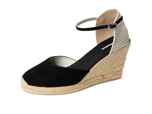 Soludos Marseille Wedge Espadrille 3.5 in Suede Black | Timeless Spanish Style with Modern Twist thumbnail 7