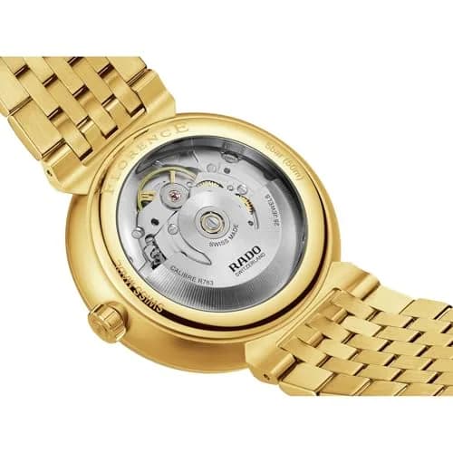 Rado Florence Open Heart Unisex Swiss Automatic Watch 39mm Silver-White Dial Gold Stainless Steel Bracelet thumbnail 4