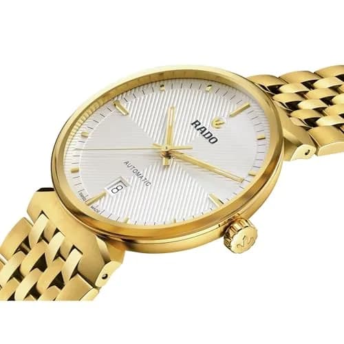 Rado Florence Open Heart Unisex Swiss Automatic Watch 39mm Silver-White Dial Gold Stainless Steel Bracelet thumbnail 2