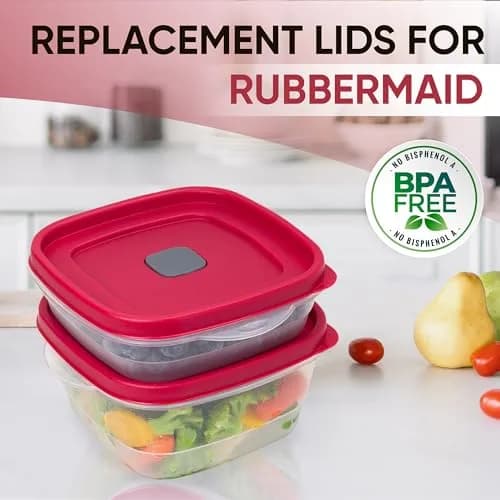 MRX Solutions Replacement Vented Lids for Rubbermaid 3, 5 & 7-Cup Food Storage Containers | BPA-Free, 6 7/8 Inches thumbnail 5