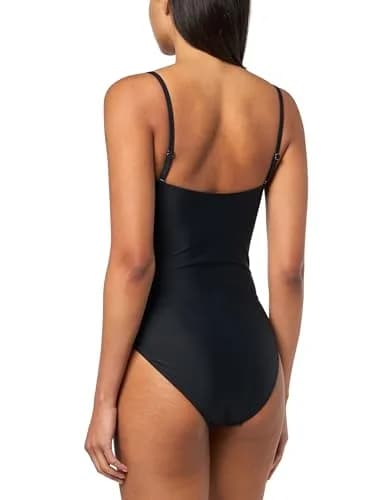 Kobi Halperin Women's Becca Bathingsuit, Black, X-Small | Solid, Sweetheart Neck, Mid Rise, Sleeveless thumbnail 2
