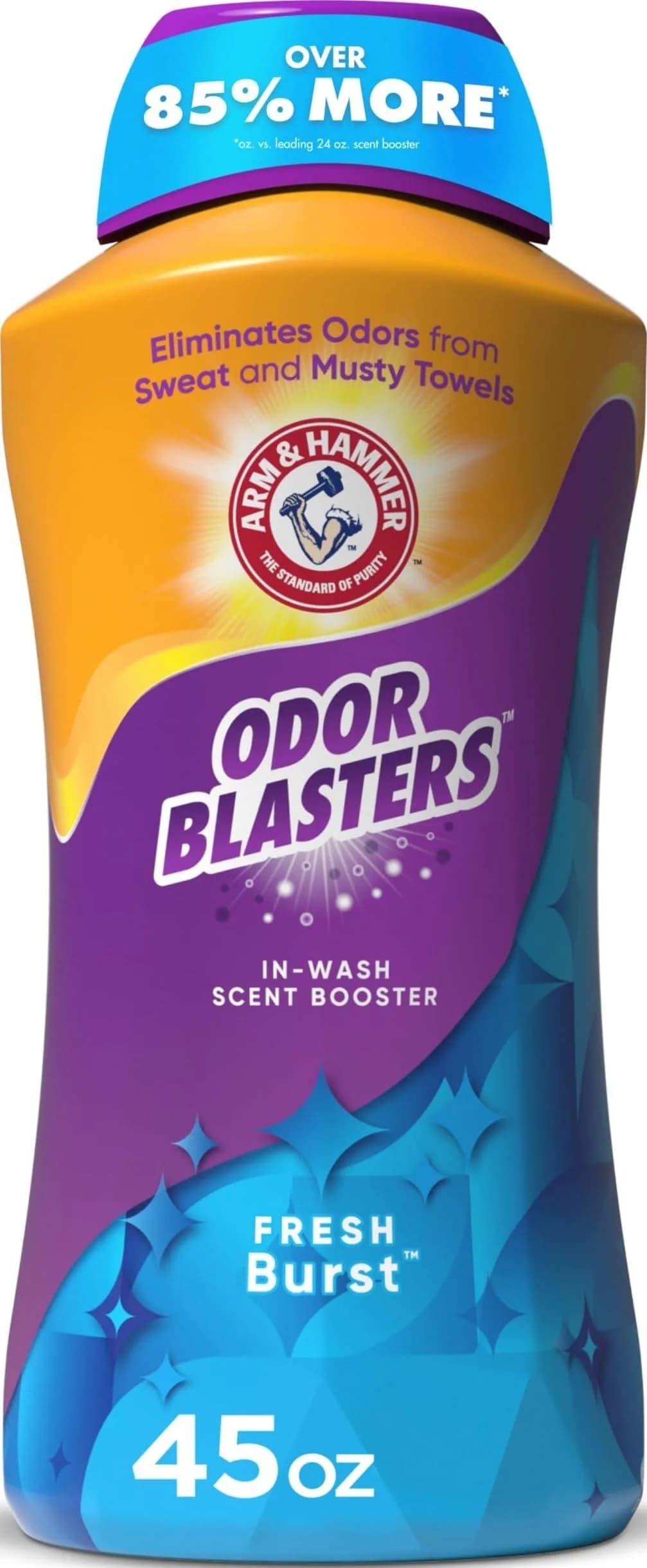 ARM & HAMMER Odor Blasters Laundry Scent Booster Fresh Burst 1276 ml (45 Oz) | Eliminates Tough Odors & Adds Lasting Freshness - main product image