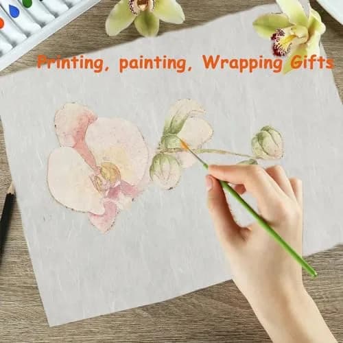 Phaicoilo Mulberry Paper Sheets 21cm x 30cm (A4) | 100 Sheets for Decoupage & Art Crafts thumbnail 4