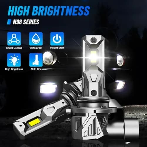 NOVSIGHT H10 9145 LED Fog Light 16000LM | 6500K Cool White, Waterproof, Plug & Play thumbnail 2