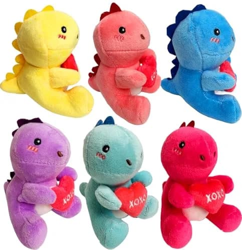 Rdogeia 6PCS Cute Dinosaur Plush Toys, Dino Stuffed Animals, Small Size | ASTM-Tested Toy Figure - view 3