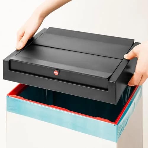 Hailo New Big Box Dedicated Lid 60087 | 1.4 gal (40 L) / 60 L Common | ABS Material, Black thumbnail 4