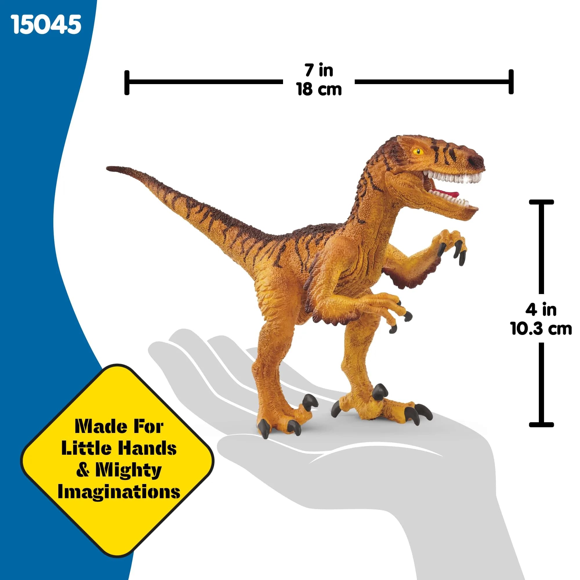 Schleich Velociraptor Toy Figurine 17.9 cm (7.08 inches) | Realistic Dinosaur Toy for Ages 4+ - view 4