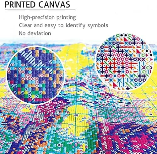 Paintcolor Starry Night Beginner Stamped Cross Stitch Kit 30cm x 40cm | Easy Art Craft for Adults & Kids thumbnail 7