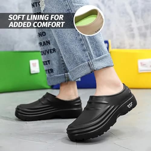 Deedlite Armadillo Chef Shoes for Men - Slip Resistant Waterproof Lightweight (6 Women/4 Men) | Non-slip Kitchen Clogs thumbnail 4