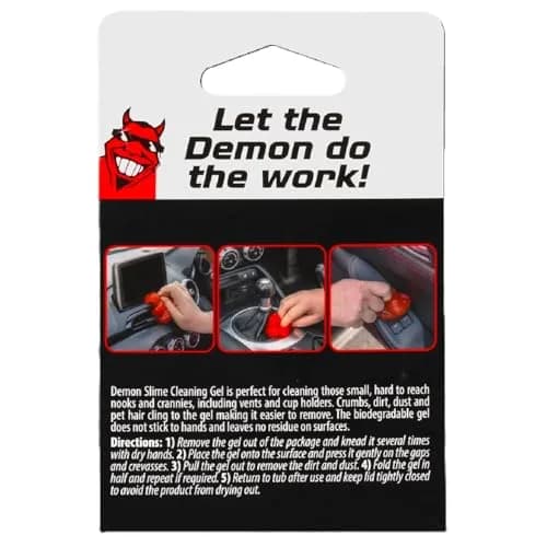 CarPlan Demon Slime Car Interior Cleaner Gel, 5.6 Oz | Hot Cherry Fragrance, Residue-Free Dust & Dirt Removal thumbnail 7