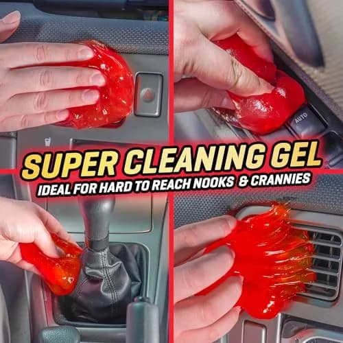 CarPlan Demon Slime Car Interior Cleaner Gel, 5.6 Oz | Hot Cherry Fragrance, Residue-Free Dust & Dirt Removal thumbnail 3