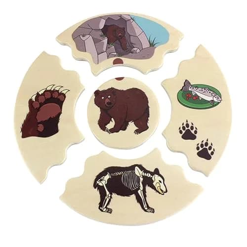 Beleduc Nawito Animal Species Puzzles | Educational Wooden Animal Puzzle Set for Kids thumbnail 2