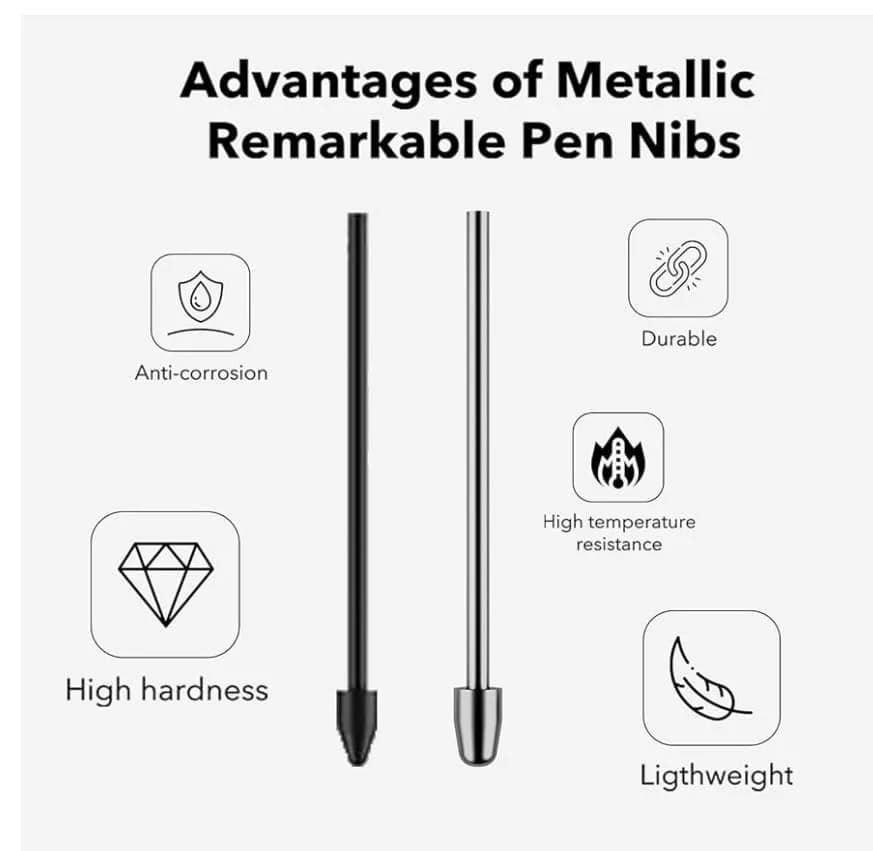 JMBTQ Metal Nibs Replacement for Samsung Galaxy Tab S Pens (5-Pack, 0.7mm) thumbnail 2