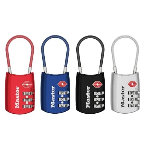 Master Lock TSA Approved Combination Luggage Lock 4-Pack | Resettable 3-Digit Lock for Suitcases & Backpacks thumbnail 5