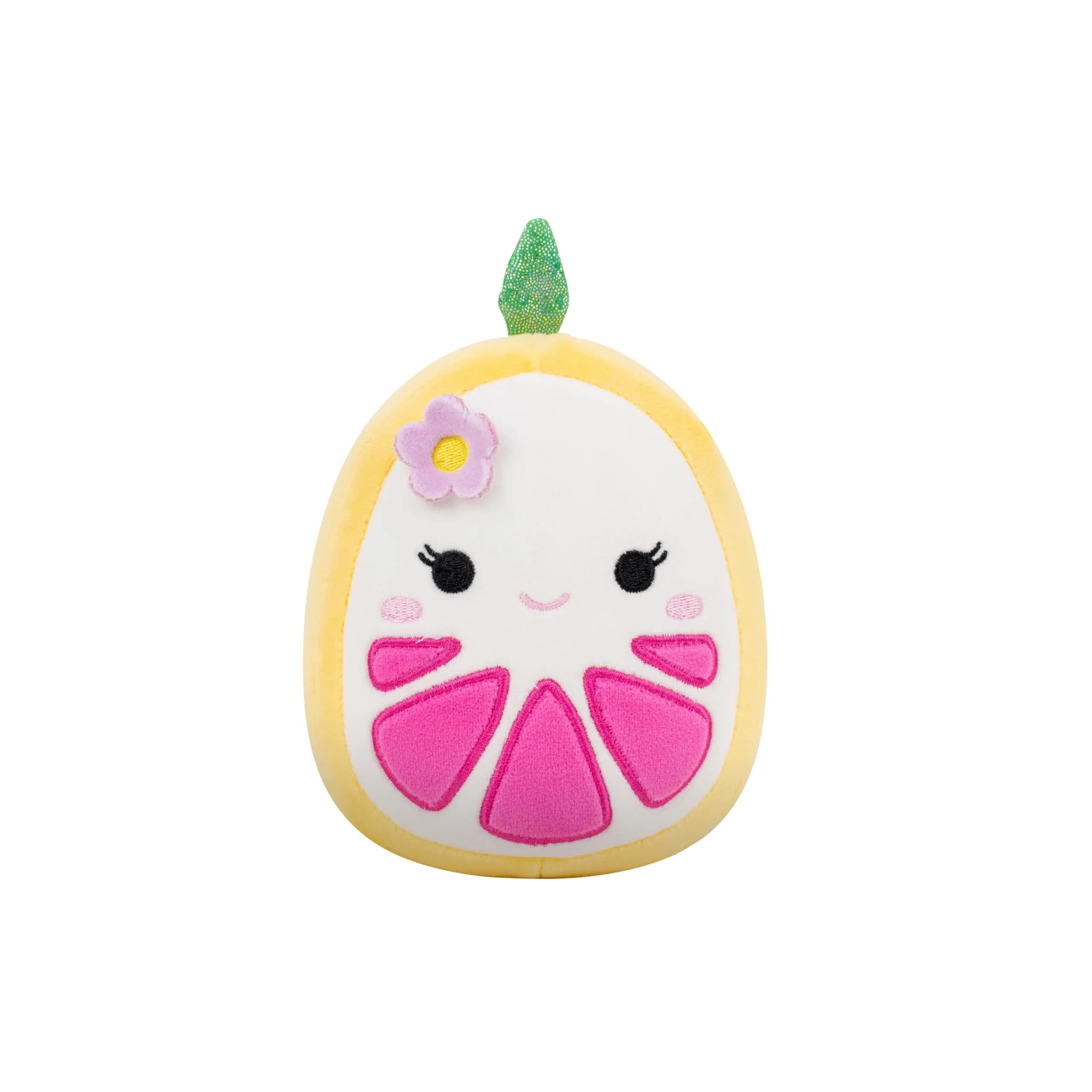 Squishmallows Original Eleanor The Yellow Grapefruit Plush 5in (12.7cm) | Official Jazwares Toy — Yellow Grapefruit