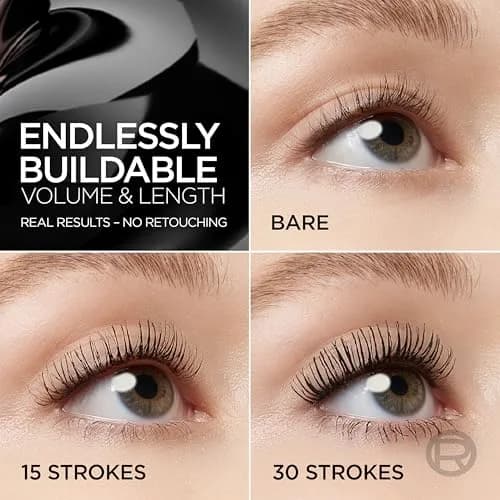 L'Oreal Paris Paradise Big Deal Waterproof Mascara 0.33 Fl Oz | Buildable, Volumizing & Lengthening for Sensitive Eyes thumbnail 2