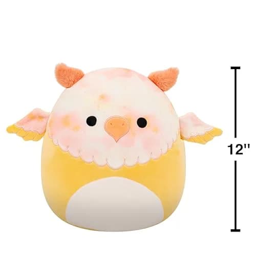 Squishmallows Original 12in Mito the Yellow Tie-Dye Griffin | Official Plush for Kids & Collectors thumbnail 2