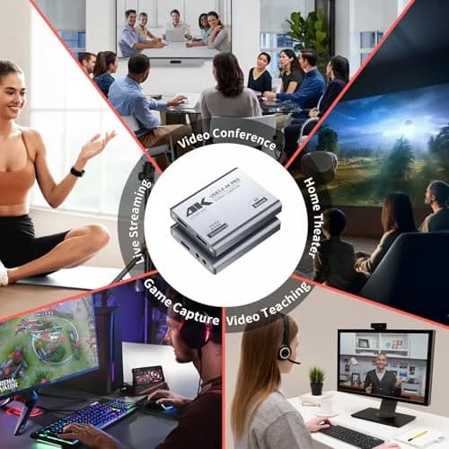 BINZET USB 3.0 4K Video Capture Card for PS5/Switch/Xbox/PC | 4K60Hz HDMI Loop-Out & Microphone Input thumbnail 9