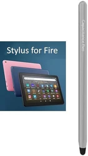 fllynewrite Stylus Pen for Amazon Fire Tablets, Fire Max 11/HD 10/HD 8/7, Gray | Compatible with Android, iOS, Windows thumbnail 1
