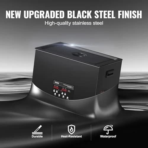 VEVOR 30L Ultrasonic Cleaner 600W Digital Cleaning Machine with Heater & Degassing 13.0 x 12.6 x 22.4 inches | Industrial Ultrasound Cleaner for Jewelry Tools thumbnail 5
