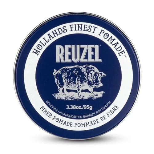 REUZEL Fiber Pomade Strong Hold Low Shine 3.38 oz | Water-Based, Natural Finish, Flexible Control thumbnail 1