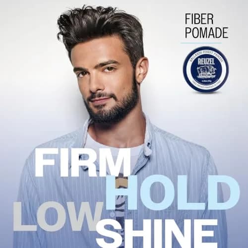 REUZEL Fiber Pomade Strong Hold Low Shine 3.38 oz | Water-Based, Natural Finish, Flexible Control thumbnail 4
