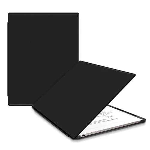 QIOFEARTH Case for Remarkable Paper Pro Tablet 11.8" (2024) Black Folio with Auto Sleep/Wake & Pen Holder | Hard Back Shell Protective Book Cover thumbnail 1