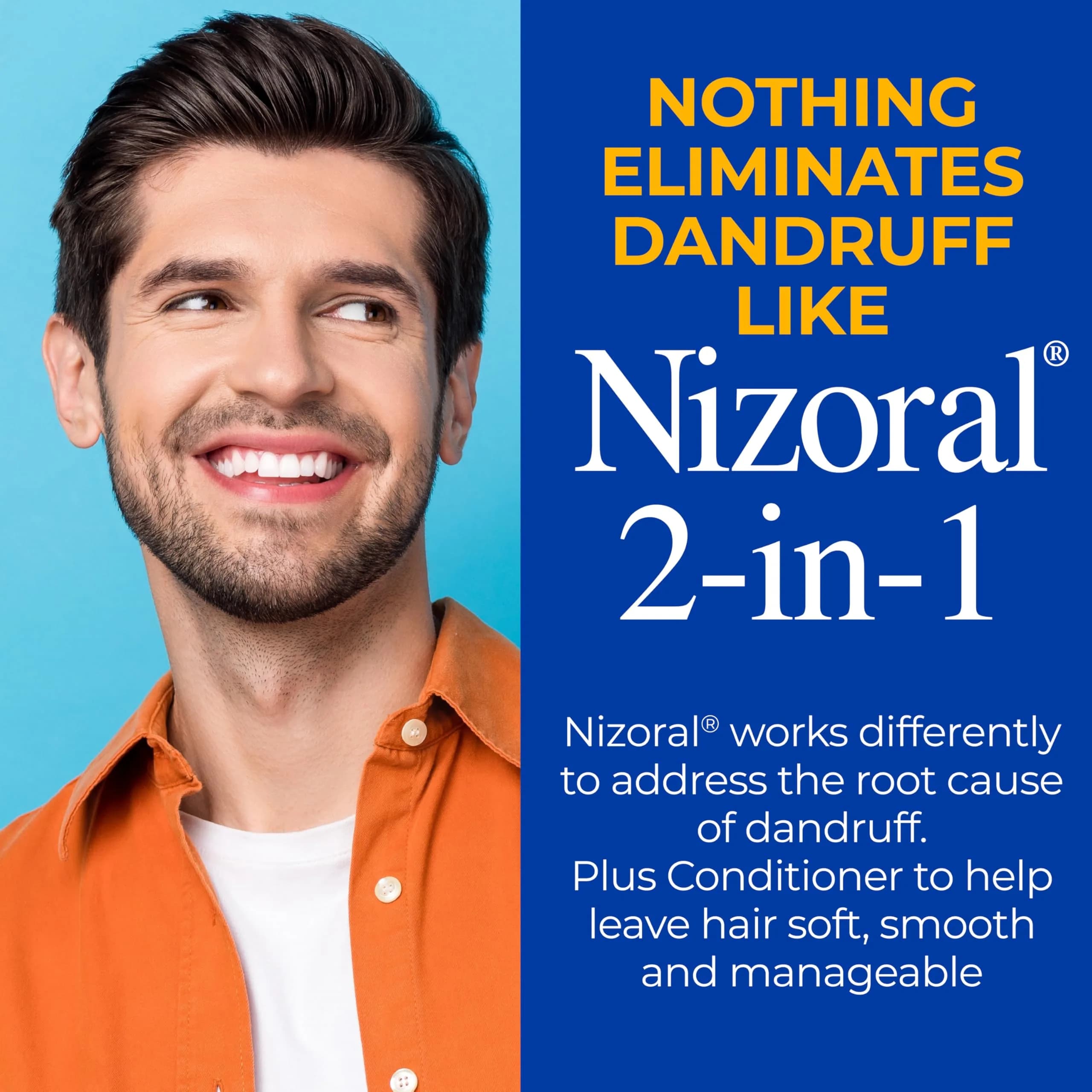 Nizoral 2-in-1 Anti-Dandruff Shampoo & Conditioner | Ketoconazole Formula | 14 Fl Oz Bottle - view 3