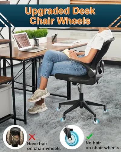RidRed Heavy-Duty Office Chair Wheels 7.62 cm (3 Inch) Sparkling Sky Blue | Smooth Rolling, Noise-Free, Universal Fit thumbnail 6