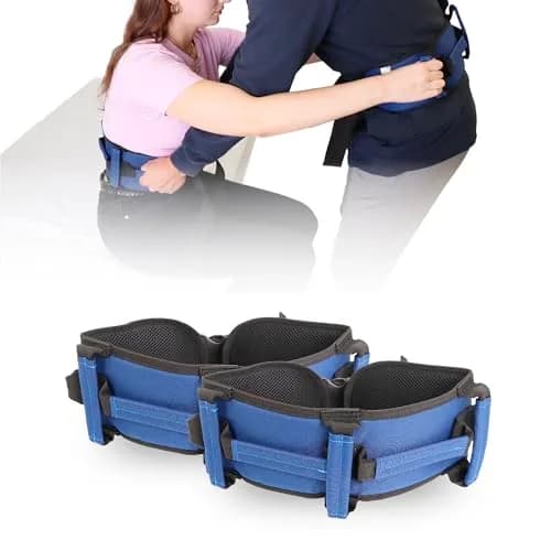 PEPE Mobility Gait Belt with 7 Handles & 2 Units | Patient Transfer & Lifting Aid for Elderly & Disabled thumbnail 1